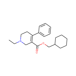 CCN1CCC(c2ccccc2)=C(C(=O)OCC2CCCCC2)C1 ZINC000095539817