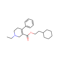 CCN1CCC(c2ccccc2)=C(C(=O)OCCC2CCCCC2)C1 ZINC000013782839