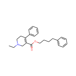 CCN1CCC(c2ccccc2)=C(C(=O)OCCCCc2ccccc2)C1 ZINC000013782827