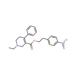 CCN1CCC(c2ccccc2)=C(C(=O)OCCc2ccc([N+](=O)[O-])cc2)C1 ZINC000095593392