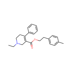 CCN1CCC(c2ccccc2)=C(C(=O)OCCc2ccc(C)cc2)C1 ZINC000013782815