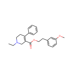 CCN1CCC(c2ccccc2)=C(C(=O)OCCc2cccc(OC)c2)C1 ZINC000095596574