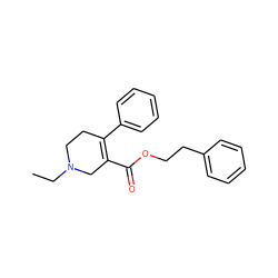 CCN1CCC(c2ccccc2)=C(C(=O)OCCc2ccccc2)C1 ZINC000013782812