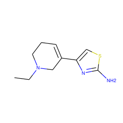 CCN1CCC=C(c2csc(N)n2)C1 ZINC000026845072