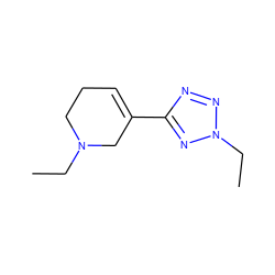 CCN1CCC=C(c2nnn(CC)n2)C1 ZINC000013739802