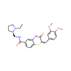 CCN1CCC[C@@H]1CNC(=O)c1ccc2c(c1)NC(=O)/C(=C\c1ccc(OC)c(OC)c1)S2 ZINC000015880069