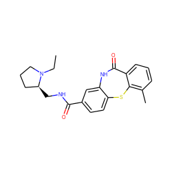 CCN1CCC[C@@H]1CNC(=O)c1ccc2c(c1)NC(=O)c1cccc(C)c1S2 ZINC000201494716