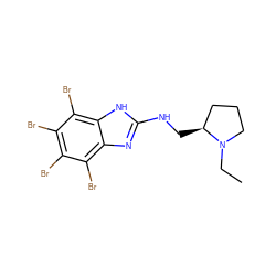 CCN1CCC[C@@H]1CNc1nc2c(Br)c(Br)c(Br)c(Br)c2[nH]1 ZINC000143339906