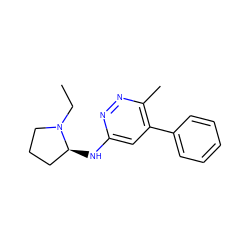 CCN1CCC[C@@H]1Nc1cc(-c2ccccc2)c(C)nn1 ZINC000027988223