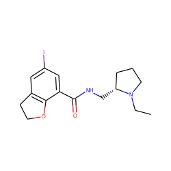 CCN1CCC[C@H]1CNC(=O)c1cc(I)cc2c1OCC2 ZINC000003784279