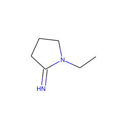 CCN1CCCC1=N ZINC000020444247