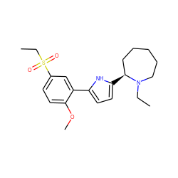 CCN1CCCCC[C@@H]1c1ccc(-c2cc(S(=O)(=O)CC)ccc2OC)[nH]1 ZINC000028242738