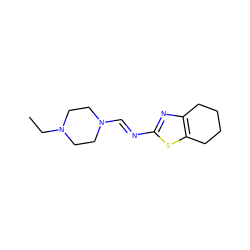 CCN1CCN(/C=N/c2nc3c(s2)CCCC3)CC1 ZINC000057638415