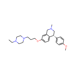 CCN1CCN(CCCOc2ccc3c(c2)CN(C)C[C@@H]3c2ccc(OC)cc2)CC1 ZINC000028818107