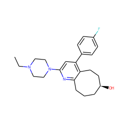 CCN1CCN(c2cc(-c3ccc(F)cc3)c3c(n2)CCC[C@H](O)CC3)CC1 ZINC000028137322