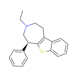 CCN1CCc2c(sc3ccccc23)[C@@H](c2ccccc2)C1 ZINC000013781857