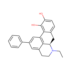 CCN1CCc2cc(-c3ccccc3)cc3c2[C@H]1Cc1ccc(O)c(O)c1-3 ZINC000043061376