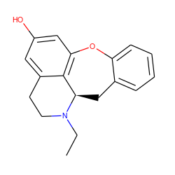 CCN1CCc2cc(O)cc3c2[C@H]1Cc1ccccc1O3 ZINC000013805087