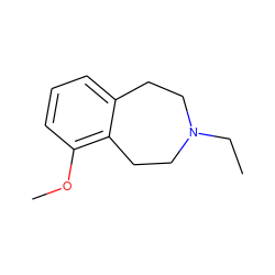 CCN1CCc2cccc(OC)c2CC1 ZINC000013728515