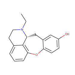 CCN1CCc2cccc3c2[C@H]1Cc1cc(O)ccc1O3 ZINC000013805114