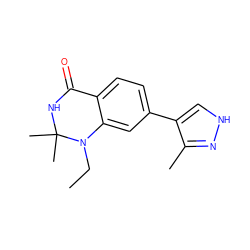 CCN1c2cc(-c3c[nH]nc3C)ccc2C(=O)NC1(C)C ZINC000653856214