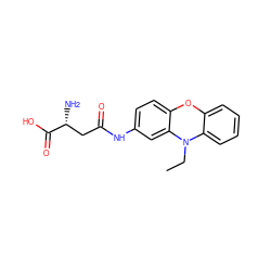 CCN1c2ccccc2Oc2ccc(NC(=O)C[C@@H](N)C(=O)O)cc21 ZINC000028527616