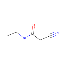 CCNC(=O)CC#N ZINC000003157711