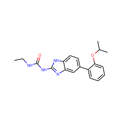 CCNC(=O)Nc1nc2cc(-c3ccccc3OC(C)C)ccc2[nH]1 ZINC000095604193