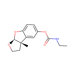 CCNC(=O)Oc1ccc2c(c1)[C@]1(C)CCO[C@H]1O2 ZINC000013609141