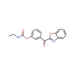 CCNC(=O)Oc1cccc(C(=O)c2nc3ccccc3o2)c1 ZINC000028710774