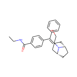 CCNC(=O)c1ccc(C(=C2C[C@@H]3CC[C@H](C2)N3CCO)c2ccccc2)cc1 ZINC000026185325