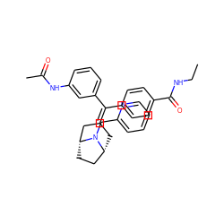 CCNC(=O)c1ccc(C(=C2C[C@@H]3CC[C@H](C2)N3Cc2ccccn2)c2cccc(NC(C)=O)c2)cc1 ZINC000028397469