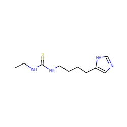 CCNC(=S)NCCCCc1cnc[nH]1 ZINC000013741799