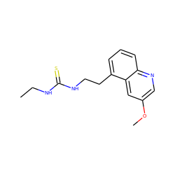 CCNC(=S)NCCc1cccc2ncc(OC)cc12 ZINC001772618704