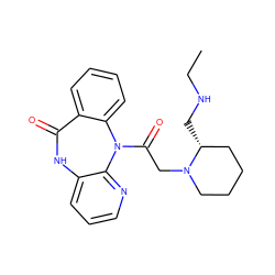 CCNC[C@@H]1CCCCN1CC(=O)N1c2ccccc2C(=O)Nc2cccnc21 ZINC000029417316