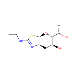 CCNC1=N[C@@H]2C[C@H](O)[C@@H]([C@H](C)O)O[C@@H]2S1 ZINC000148909439