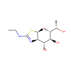 CCNC1=N[C@H]2[C@H](O[C@H]([C@H](C)O)[C@@H](O)[C@@H]2O)S1 ZINC000167972664