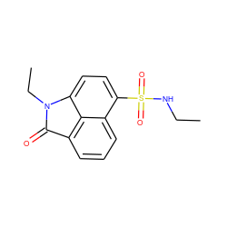 CCNS(=O)(=O)c1ccc2c3c(cccc13)C(=O)N2CC ZINC000005598026