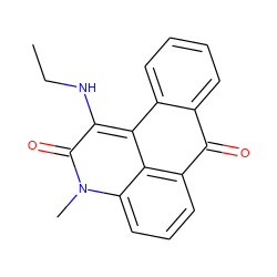 CCNc1c2c3c(cccc3n(C)c1=O)C(=O)c1ccccc1-2 ZINC000013615739