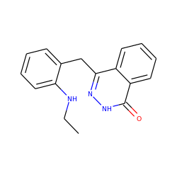 CCNc1ccccc1Cc1n[nH]c(=O)c2ccccc12 ZINC000473113701