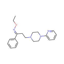 CCO/N=C(\CCN1CCN(c2ccccn2)CC1)c1ccccc1 ZINC000036216715