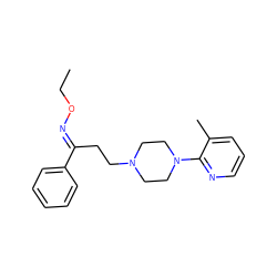 CCO/N=C(\CCN1CCN(c2ncccc2C)CC1)c1ccccc1 ZINC000036475960