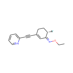 CCO/N=C1/C=C(C#Cc2ccccn2)CC[C@@H]1F ZINC000095553159