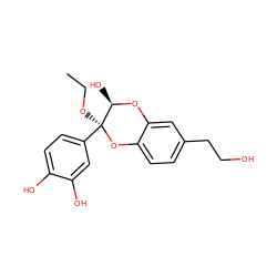 CCO[C@@]1(c2ccc(O)c(O)c2)Oc2ccc(CCO)cc2O[C@@H]1O ZINC000299852665