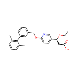 CCO[C@@H](CC(=O)O)c1ccc(OCc2cccc(-c3c(C)cccc3C)c2)nc1 ZINC000169349568