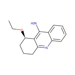 CCO[C@@H]1CCCc2nc3ccccc3c(N)c21 ZINC000026675241