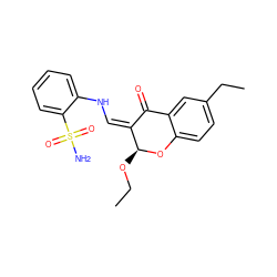 CCO[C@@H]1Oc2ccc(CC)cc2C(=O)/C1=C\Nc1ccccc1S(N)(=O)=O ZINC000096273801