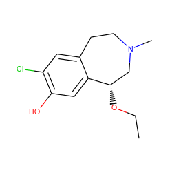 CCO[C@H]1CN(C)CCc2cc(Cl)c(O)cc21 ZINC000000003960