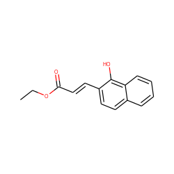 CCOC(=O)/C=C/c1ccc2ccccc2c1O ZINC000027201173