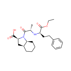 CCOC(=O)[C@@H](CCc1ccccc1)N[C@@H](C)C(=O)N1[C@H](C(=O)O)C[C@@H]2CCCC[C@@H]21 ZINC000001853194